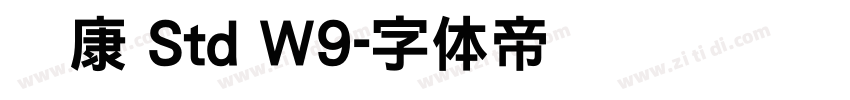 华康 Std W9字体转换